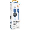 Datový kabel ALIGATOR PREMIUM 2A, USB-C 2m modrý
