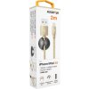 Data cable ALIGATOR PREMIUM 2A, Lightning 2m gold