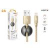 1081 6 1081 6 1081 6 datovy kabel aligator premium 2a lightning 2m zlaty