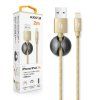 1081 1081 1081 datovy kabel aligator premium 2a lightning 2m zlaty