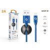 Datový kabel ALIGATOR PREMIUM 2A, Micro USB modrý