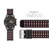 Dual silicone strap ALIGATOR 22mm, red