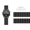 Fém szíj ALIGATOR 22mm, fekete