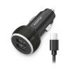 3736 9 3736 9 3736 9 nabijecka do auta aligator s usb c kabelem a 2xusb vystupem 2 4a cerna