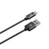 Okostöltő ALIGATOR 3.4A, 2xUSB, iPhone/iPad kábellel, Smart IC, fekete