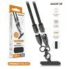 Dátový kábel ALIGATOR Machrkabel 3A 60W, USB-C/USB-C, čierny