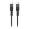 Dátový kábel ALIGATOR SoftPastels 3A 65W, USB-C/USB-C, čierny