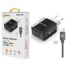 688 688 688 chytra nabijecka aligator 3 4a 2xusb s kabelem usb c smart ic cerna