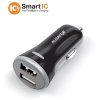 Nabíjačka do auta ALIGATOR , 2xUSB 3.4A, originálna čierna