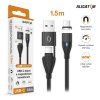 6931 3 datovy kabel aligator magnetic 3a 65w usb c usb usb c 1 5m