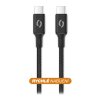 Data cable ALIGATOR PREMIUM 5A 100W, USB-C/USB-C, black