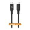 Dátový kábel ALIGATOR PREMIUM 5A 100W, USB-C/USB-C, čierny