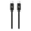 Dátový kábel ALIGATOR TUBA, 65W, USB-C/USB-C 1m čierny