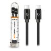 Datový kabel ALIGATOR TUBA, 65W, USB-C/USB-C 1m černý