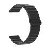 Remienok silikónový magnetický ALIGATOR 22mm, čierny
