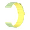 Silicone magnetic strap ALIGATOR 22mm, green-yellow