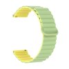 Silicone magnetic strap ALIGATOR 22mm, green-yellow