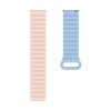Magnetic silicone strap ALIGATOR 22mm, pink-blue