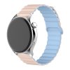 Magnetic silicone strap ALIGATOR 22mm, pink-blue