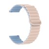 Magnetic silicone strap ALIGATOR 22mm, pink-blue