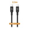 Data cable ALIGATOR POWER 5A 240W, USB-C/USB-C 2.5m