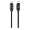 ALIGATOR TUBA 30W adatkábel, USB-C/Lightning fekete