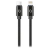 Data cable ALIGATOR TUBA 30W, USB-C/Lightning black
