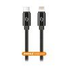 ALIGATOR TUBA 30W adatkábel, USB-C/Lightning fekete