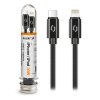 Data cable ALIGATOR TUBA 30W, USB-C/Lightning black