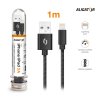Datový kabel ALIGATOR TUBA 2A, iPhone lightning černý