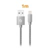 997 2 997 2 datovy kabel aligator tuba 2a iphone lightning sedy