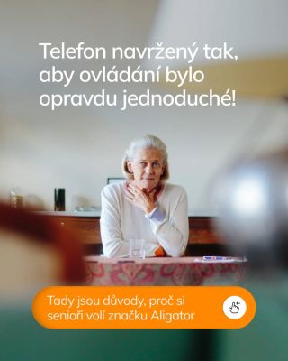Velký displej, jasná tlačítka a funkce která může v nouzi zachránit život. Telefony Aligator vznikly proto, aby technika...