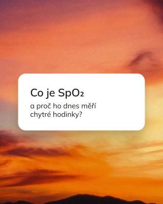 Proč hlídat své SpO₂? 🤔 Je to údaj, který ukazuje, kolik kyslíku máš v krvi. 🫁 Díky tomu lépe pochopíš, jak tvoje tělo...