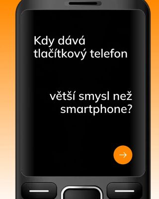 Kdy dává tlačítkový telefon větší smysl než smartphone? 📱🤔 Třeba když nechceš každý den hledat nabíječku. Zatímco...