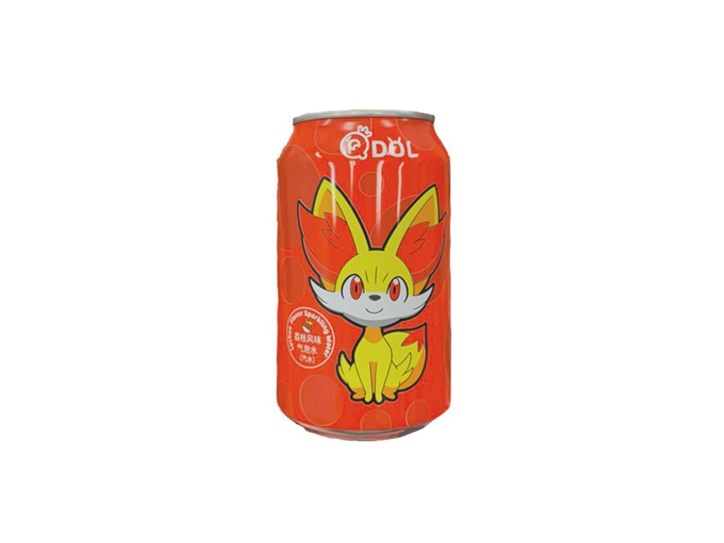 38154 qdol pokemon fannekin sparkling lychee drink 330ml chn