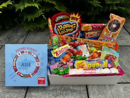 SLADKÁ KRABIČKA S KVÍZY - POZNEJ VLAJKY ASIE