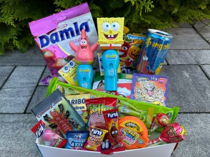 SLADKÁ KRABIČKA SPONGEBOB & PATRICK (BEZ PLYŠÁKŮ)