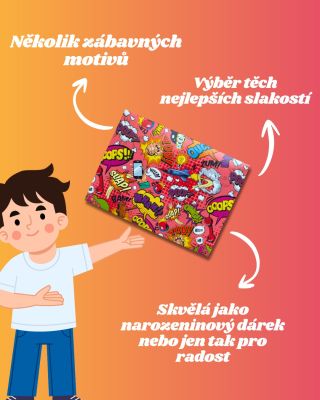 Nejenže uvnitř najdete tu nejlepší nálož sladkostí, ale navíc máme na výběr celou řadu parádních motivů, takže můžete...