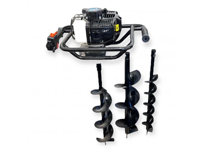 AKCIA, KRAFTECH,HITMAN, HAINA 6,5HP BENZÍNOVÝ PÔDNY ZEMNÝ VRTÁK 73CC 3XVRÁKY ED73PRO