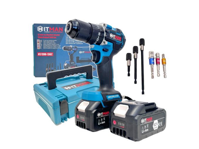 13 Hitman HT CDD 1362 Akkumulátoros Ütvefúró 13mm