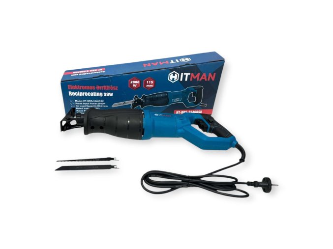 Elektrická chvostová píla, 2800W, nastaviteľná rýchlosť, 2ks lisov, 115mm, Hitman HT-BRS-3346RSX