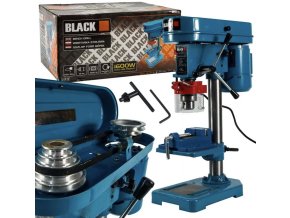 BLACK stĺpová vŕtačka 1600W, liatina