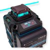 Hitman HT-GLS-2416LD 4D 16-riadkový zelený laserový vodováha – 360° horizontálne a vertikálne priečne lúče, automatické samonastavovanie, diaľkové ovládanie APP