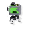 Krížový 3D Laserový Nivelák, Zelený Lúč, 360-stupňová Nivelácia, Nabíjateľný a Batériový, Haina HM-6763