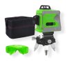 Krížový 3D Laserový Nivelák, Zelený Lúč, 360-stupňová Nivelácia, Nabíjateľný a Batériový, Haina HM-6763