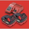 HITMAN HT-M18-6807XC Akumulátorová príklepová vŕtačka 88 V, 13 mm kovové skľučovadlo, červená veľká batéria