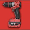 HITMAN HT-M18-6807XC Akumulátorová príklepová vŕtačka 88 V, 13 mm kovové skľučovadlo, červená veľká batéria