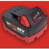 HITMAN HT-M18-6807XC Akumulátorová príklepová vŕtačka 88 V, 13 mm kovové skľučovadlo, červená veľká batéria