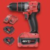 HITMAN HT-M18-6807XC Akumulátorová príklepová vŕtačka 88 V, 13 mm kovové skľučovadlo, červená veľká batéria
