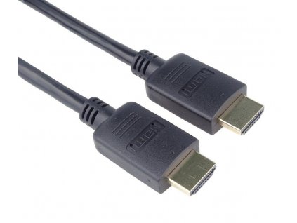 Kabel HDMI 2.0 High Speed + Ethernet, zlacené konektory, 1m